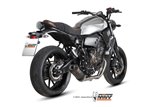 Scarico Completo 1X1 Mivv Oval Carbonio Con Coppa Carbonio Yamaha Xsr 700 2016 - 2022