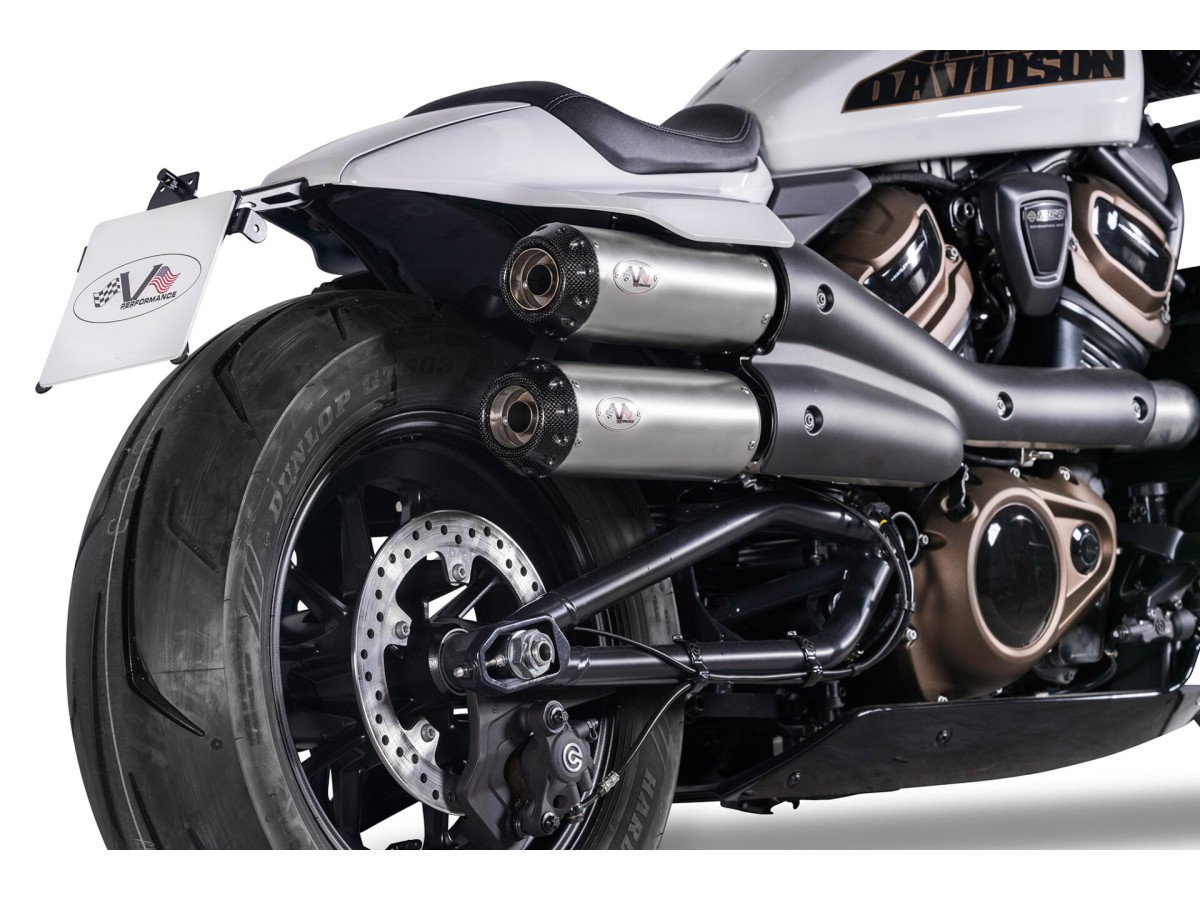 Scarico semi-completo 2 in 2 VPerformance Argento AHAR0260045 Harley-Davidson Sportster 1250 2021-2024