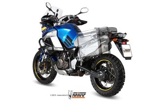 Terminale Scarico Mivv Oval Titanio Con Coppa Carbonio Yamaha Xt 1200 Z Supertenere 2010 - 2020