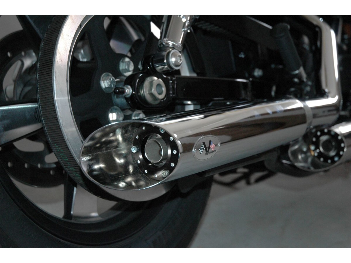 Exhaust Pair VPerformance Chrome Silencers AHAR0220002 Harley-Davidson Sportster 2014-2020