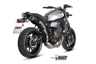 Système Complet 1 En 1 Echappement Mivv Ghibli S Noir Inox Peint Noir Yamaha Xsr 700 2016 - 2022