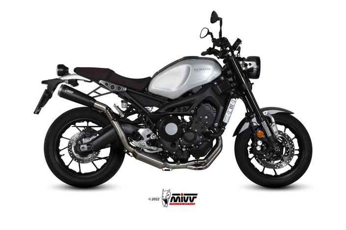 Komplette Auspuffanlage 1 In 1 Escape Mivv Ghibli S Schwarz Schwarz Edelstahl Yamaha XSR 900 2016 - 2022