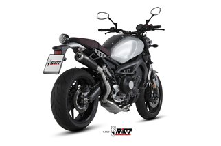 Komplette Auspuffanlage 1 In 1 Escape Mivv Ghibli S Schwarz Schwarz Edelstahl Yamaha XSR 900 2016 - 2022