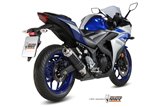 Terminale Scarico Mivv Gp Black Inox Nero Yamaha Yzf R25 2015 - 2022