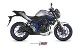 Silencieux Echappement Mivv Double Gun Noir Noir Inox Yamaha Mt-03 2016 - 2022