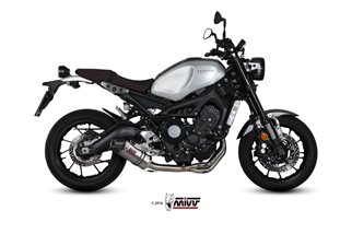 Komplette Auspuffanlage 1 in 1 Escape Mivv Oval Titanium mit Carbon Cup Yamaha Xsr 900 2016 - 2022