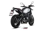 Komplette Auspuffanlage 1 in 1 Escape Mivv Oval Titanium mit Carbon Cup Yamaha Xsr 900 2016 - 2022