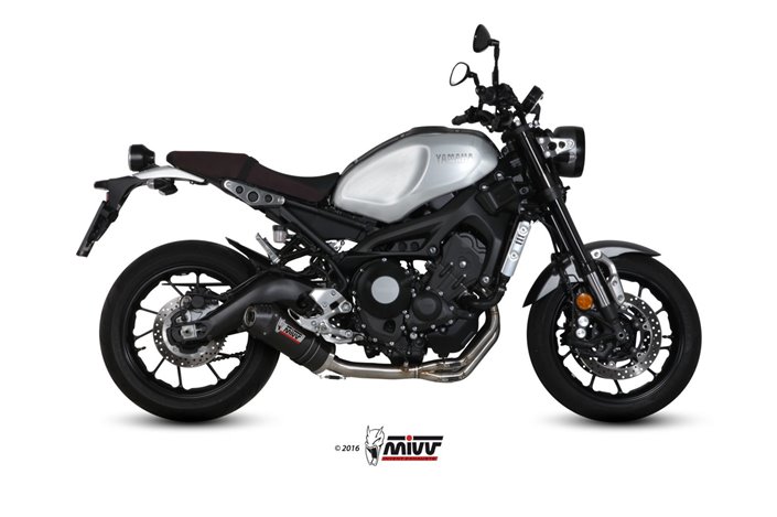 Komplette Auspuffanlage 1 in 1 Escape Mivv Oval Carbon mit Carbon Cup Yamaha Xsr 900 2016 - 2022