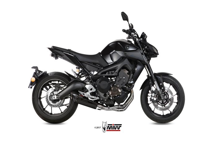 Full System 1 In 1 Exhaust Mivv Suono Black Black Stainless Steel Yamaha Mt-09 Sp Fz-09 2013 - 2020