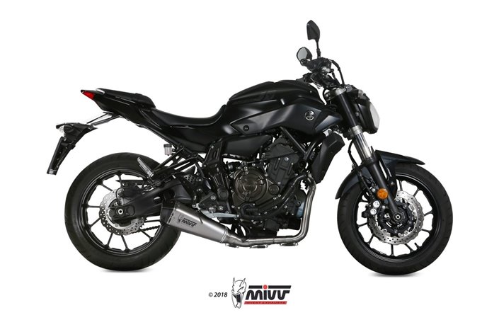 Full System 1 In 1 Exhaust Mivv Delta Race Stainless Steel Yamaha Mt-07 Fz-07 2014 - 2020