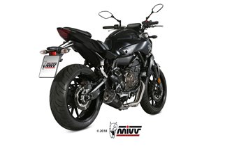 Système Complet 1 En 1 Echappement Mivv Delta Race Noir Noir Inox Yamaha Mt-07 Fz-07 2014 - 2020