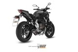 Full System 1 In 1 Exhaust Mivv Oval Carbon With Carbon Cup Yamaha Mt-07 Fz-07 2014 - 2020