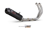 Komplette Auspuffanlage 1 In 1 Escape Mivv Oval Carbon mit Carbon Cup Yamaha Mt-07 Fz-07 2014 - 2020