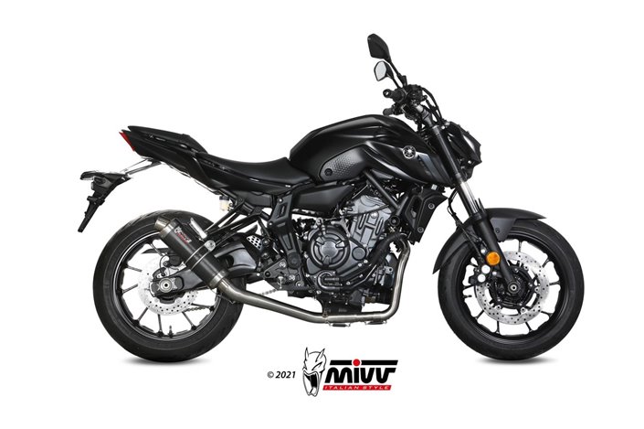 Système Complet 1 En 1 Echappement Mivv Gp Carbone Yamaha Mt-07 Fz-07 2021 - 2022