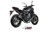 Full System 1 In 1 Exhaust Mivv Delta Race Black Black Stainless Steel Yamaha Mt-07 Fz-07 2021 - 2022