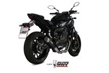 Full System 1 In 1 Exhaust Mivv Gp Pro Black Black Stainless Steel Yamaha Mt-07 Fz-07 2014 - 2020