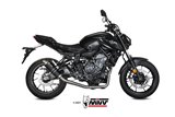 Full System 1 In 1 Exhaust Mivv Gp Black Black Stainless Steel Yamaha Mt-07 Fz-07 2021 - 2022