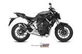 Scarico Completo 1X1 Mivv Gp Black Inox Nero Yamaha Mt-07 Fz-07 2014 - 2020