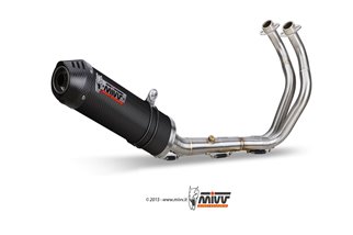 Full System 1 In 1 Exhaust Mivv Oval Carbon With Carbon Cup Yamaha Tracer 7 Gt 2021 - 2022