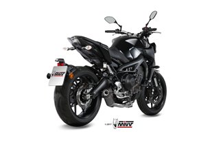 Komplette Auspuffanlage 1 In 1 Escape Mivv Oval Carbon mit Carbon Cup Yamaha Mt-09 Sp Fz-09 2013 - 2020