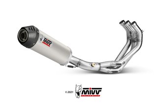 Full System 1 In 1 Exhaust Mivv Oval Titanium With Carbon Cup Yamaha Mt-09 Sp Fz-09 2013 - 2020