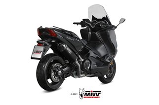 Système Complet 1 En 1 Echappement Mivv Speed Edge Noir Noir Inox Yamaha T-Max 530 2017 - 2019