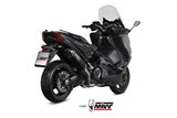 Système Complet 1 En 1 Echappement Mivv Speed Edge Noir Noir Inox Yamaha T-Max 530 2017 - 2019