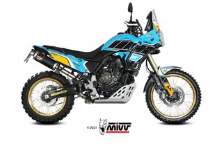 Terminale Scarico Mivv Dakar Black Inox Nero Yamaha Tenere' 700 2019 - 2022