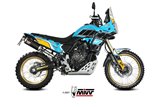 Silencieux Echappement Mivv Dakar Noir Noir Inox Yamaha Tenere' 700 2019 - 2022