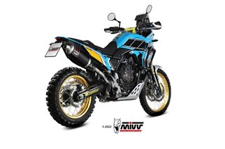 Terminale Scarico Mivv Dakar Black Inox Nero Yamaha Tenere' 700 2019 - 2022