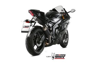 Schalldämpfer Escape Mivv Gp Pro Schwarz Schwarz Edelstahl Yamaha Yzf 600 R6 2017 - 2021