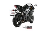 Schalldämpfer Escape Mivv Gp Pro Schwarz Schwarz Edelstahl Yamaha Yzf 600 R6 2017 - 2021