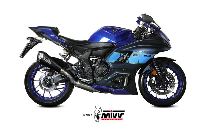 Full System 1 In 1 Exhaust Mivv Delta Race Carbon Yamaha R7 2022 - 2022