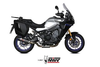 Système Complet 1 En 1 Echappement Mivv Oval Carbon Avec Coupelle Carbone Yamaha Tracer 9 Gt 2021 - 2022