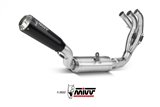 Full System 1 In 1 Exhaust Mivv X-M1 Black Black Stainless Steel Yamaha Mt-09 Sp Fz-09 2021 - 2022