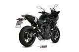 Komplette Auspuffanlage 1 in 1 Escape Mivv Oval Titanium mit Carbon Cup Yamaha Tracer 700 Gt 2016 - 2020