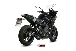 Full System 1 In 1 Exhaust Mivv Speed Edge Black Black Stainless Steel Yamaha Tracer 700 Gt 2016 - 2020