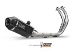 Full System 1 In 1 Exhaust Mivv Speed Edge Black Black Stainless Steel Yamaha Tracer 700 Gt 2016 - 2020