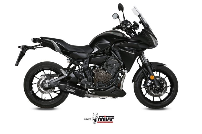 Système Complet 1 En 1 Echappement Mivv Speed Edge Noir Noir Inox Yamaha Tracer 7 Gt 2021 - 2022