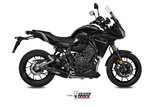 Full System 1 In 1 Exhaust Mivv Speed Edge Black Black Stainless Steel Yamaha Tracer 7 Gt 2021 - 2022