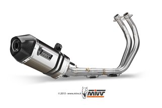 Full System 1 In 1 Exhaust Mivv Speed Edge Stainless Steel Yamaha Tracer 7 Gt 2021 - 2022