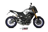 Full System 1 In 1 Exhaust Mivv X-M1 Black Black Stainless Steel Yamaha Mt-09 Sp Fz-09 2013 - 2020