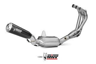 Full System 1 In 1 Exhaust Mivv X-M1 Black Black Stainless Steel Yamaha Mt-09 Sp Fz-09 2013 - 2020