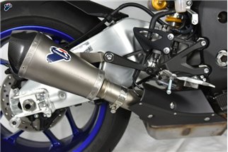 SCARICO TERMINALE RELEVANCE CONICAL TERMIGNONI Y123094SO01 YAMAHA R1 DECAT 2015-2020 NON OMOLOGATO TITANIO CARBONIO