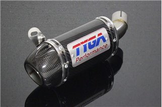 Bouchon de silencieux carbone avec cache carbone Tyga Yamaha YZF-R25/R3