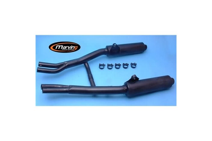 SILENCERS EXHAUST APPROVED BLACK MARVING YAMAHA FZ 750 1FN 1985-86