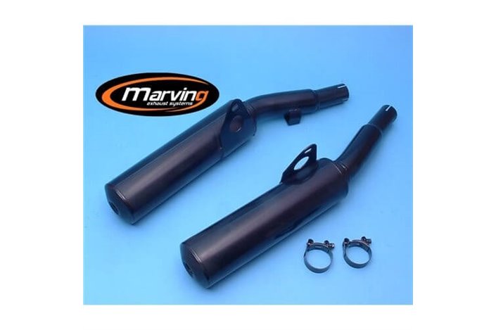 SILENCERS EXHAUST BLACK APPROVED MARVING YAMAHA FJ 1200 1987 MODEL