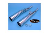 SILENCERS EXHAUST CHROME MARVING YAMAHA XS 400 DOHC 12E 1982 1987