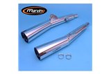 SILENCERS EXHAUST TERMINALS CHROME APPROVED MARVING YAMAHA XJ 750 1984 1989