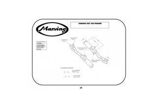 TERMINALI SCARICHI SILENZIATORI CROMO MARVING YAMAHA FZX 750 FAZER 2JE 1987 1989